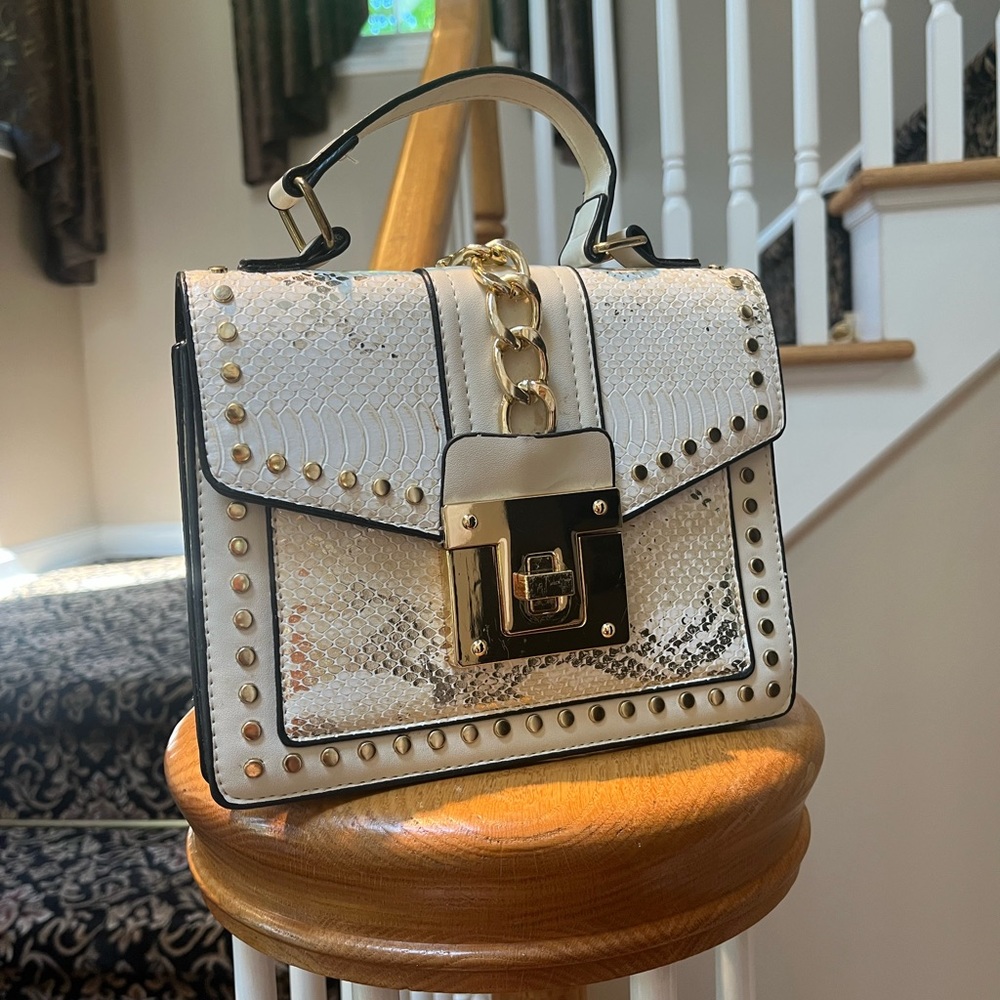 White Snakeskin Bag